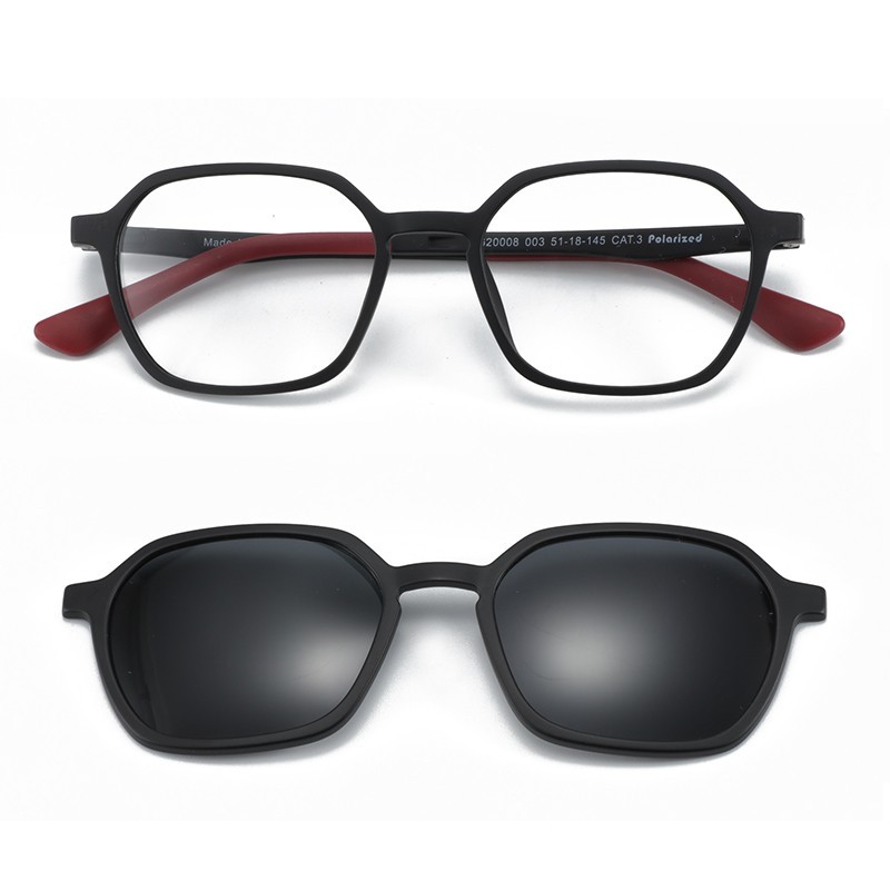 Magnetic Clip Polarized Sunglasses For Men Optical Myopia Prescription Eyeglasses Magnet UV400 Driving Sun Glasses