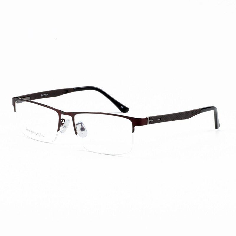 Semi Rimless Square Prescription Glasses Frame Men Myopia Optical Eye Glasses Frame Hyperopia Clear Eyeglasses BT8036