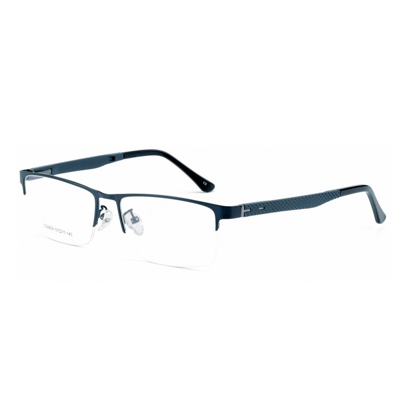 Semi Rimless Square Prescription Glasses Frame Men Myopia Optical Eye Glasses Frame Hyperopia Clear Eyeglasses BT8036