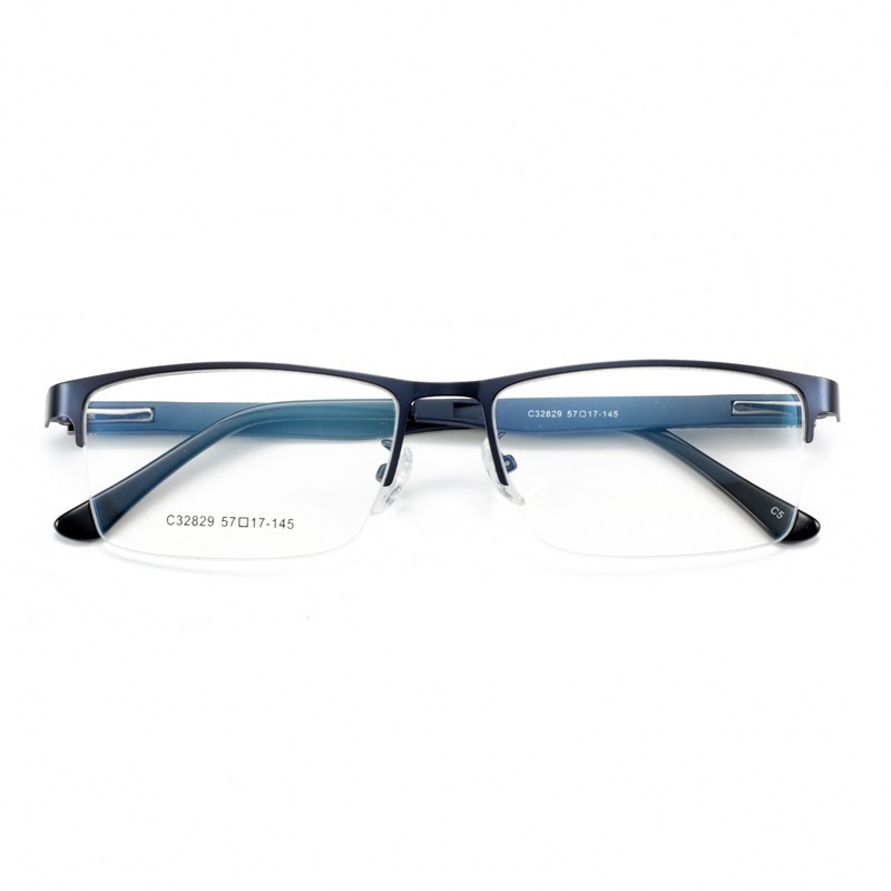 Semi Rimless Square Prescription Glasses Frame Men Myopia Optical Eye Glasses Frame Hyperopia Clear Eyeglasses BT8036