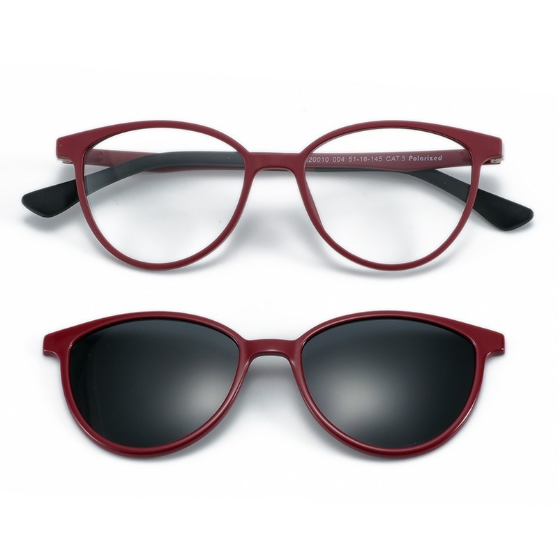 Magnetic Clip On Polarized Sunglasses Myopia Optical Glasses Frame Ultem Flexible 2 in 1 Shade Prescription Sunglasses