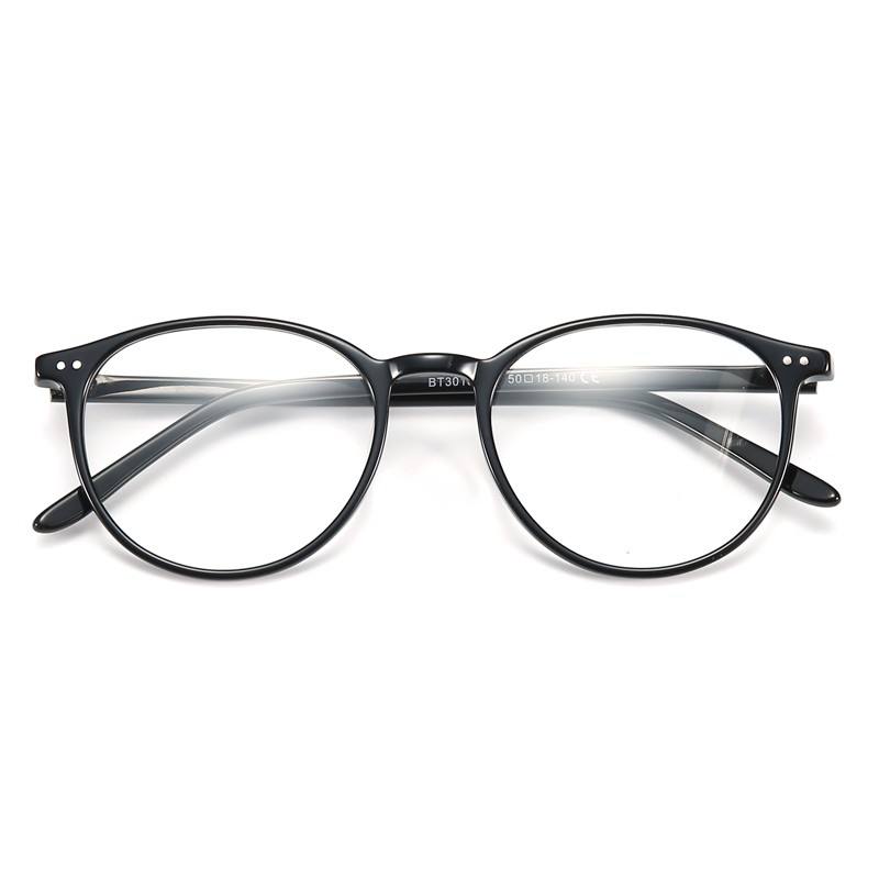 Retro Acetate Prescription Glasses Frame Women Men Round Optical Myopia Anti Blue Light Eyeglasses Photochromic Eyewear