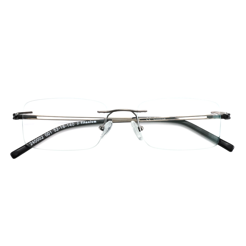 Wenzhou supplier in stock japan beta titanium rimless optical frames eye glasses