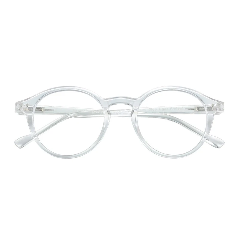 Factory wholesale retro vintage round design blue light blocking reading glasses