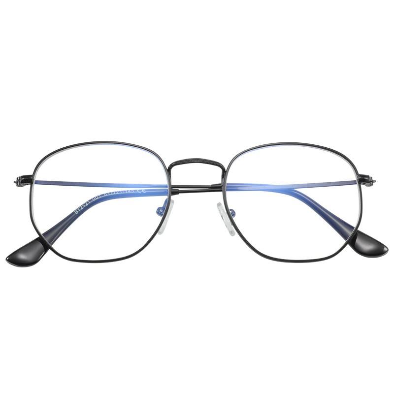 BT2121 2019 Casual Fashion Horned blocking light Optical Frame Clear Lens Eyeglasses