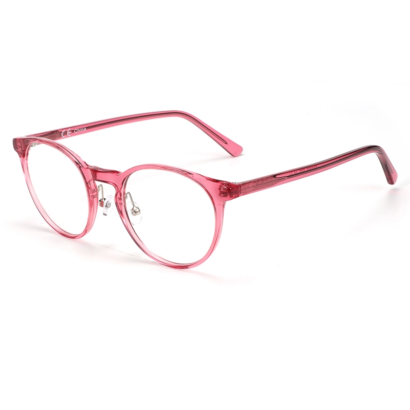 Acetate Anti Blue Light Glasses Frame Women Men Full Frame Round Goggles Eyewear Spectacles Gaming Computer Glasses