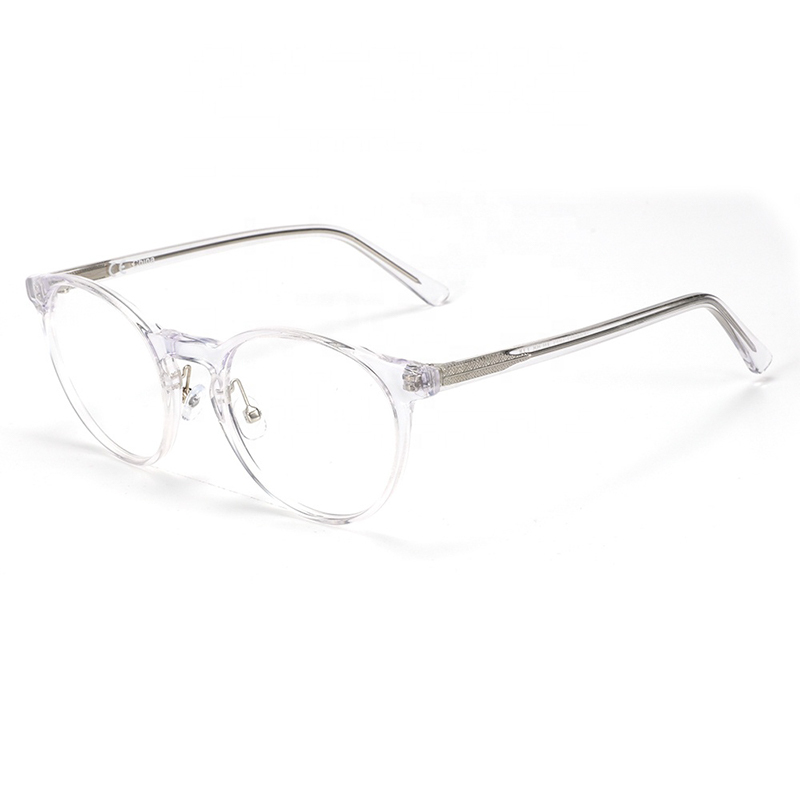Acetate Anti Blue Light Glasses Frame Women Men Full Frame Round Goggles Eyewear Spectacles Gaming Computer Glasses
