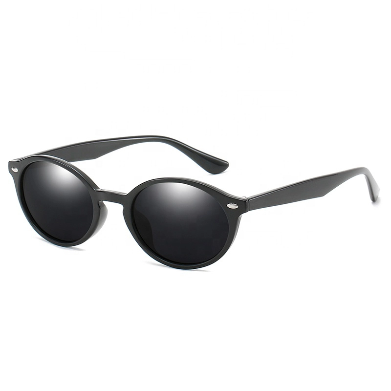 Retro Small Oval Polarized Sunglasses For Women Classic Steampunk Sun Glasses Driving Polaroid UV400 shades Eyewear
