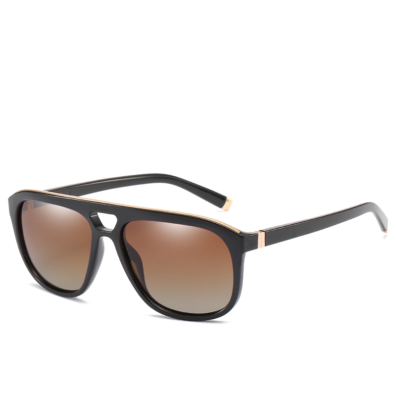 Polarized Pilot Sunglasses For Mens Black Mirror TAC UV400 Lens Eyewear Outdoor Sports Driving Shades Sun Glasses