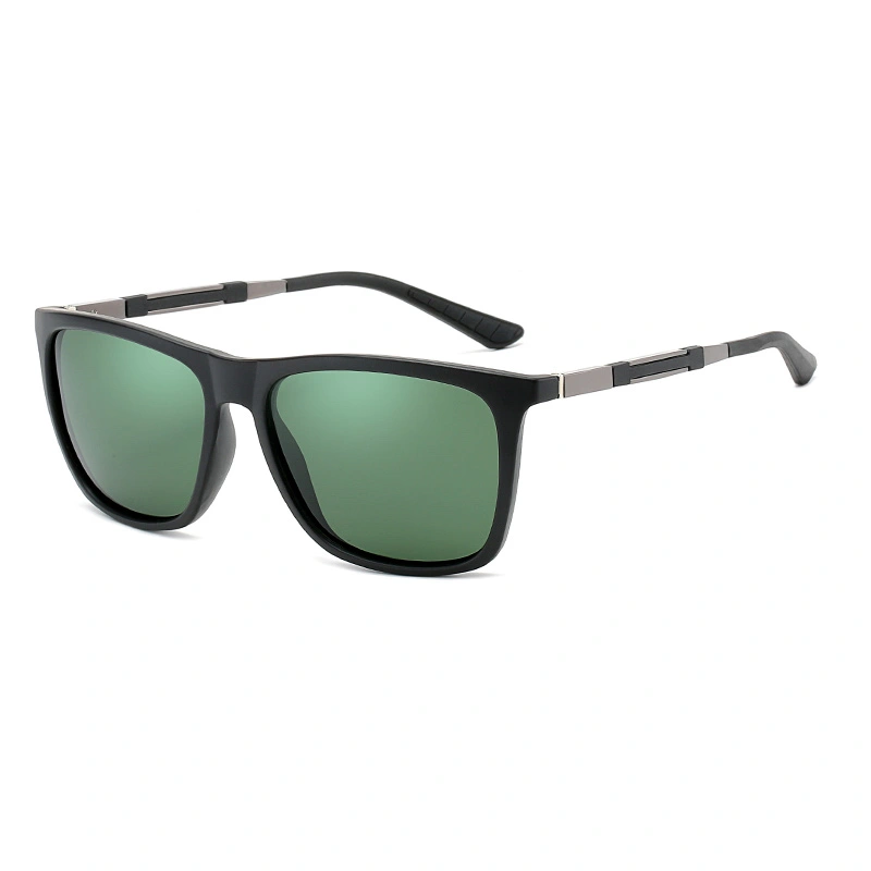 Brand Design UV400 Polarized Sunglasses for Men Driving Black Square Sun Glasses Coating Polaroid Lens Shades Oculos