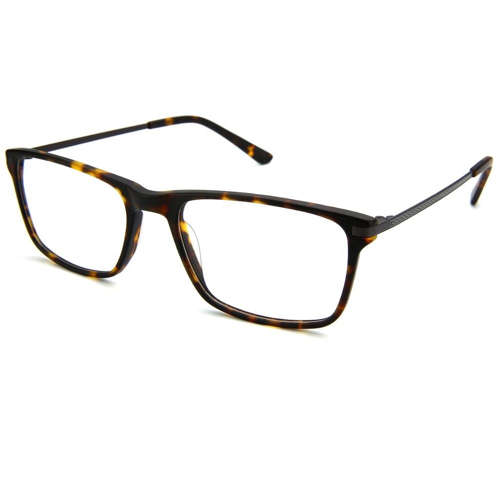 2020 Acetate Prescription Glasses For Men Square Anti Blue Light Myopia Hyperopia Eyeglasses Optical Computer Eyewear