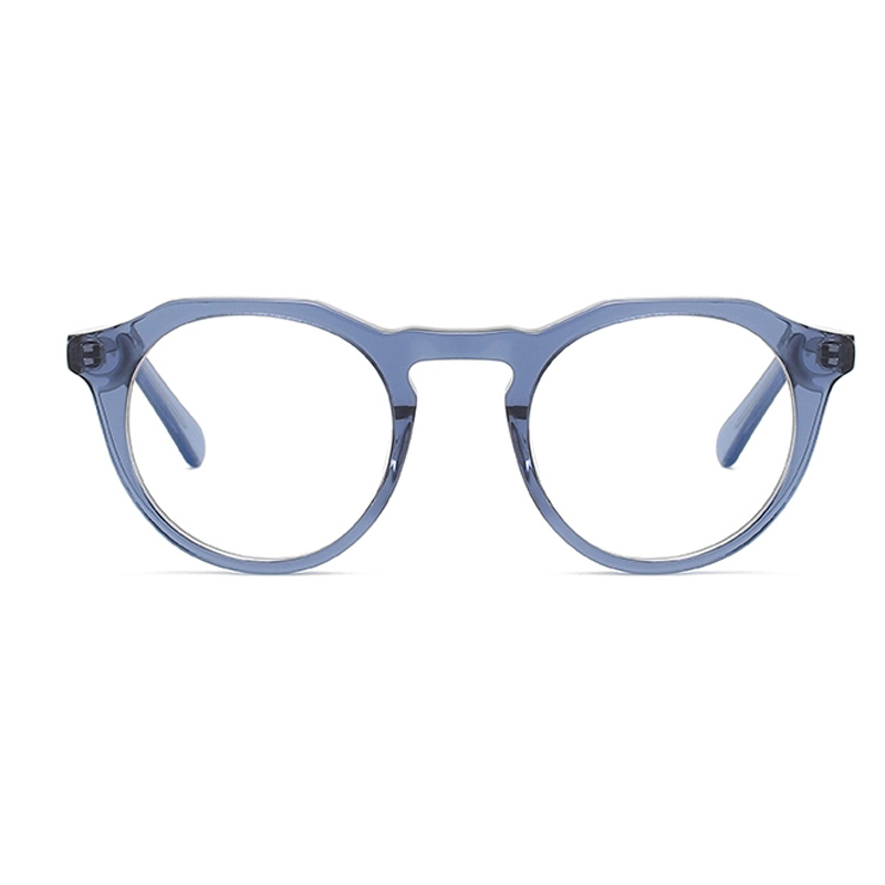 Acetate Small Round Anti Blue Light Optical Glasses Frame For Women Frame Blue Ray Blocking Gaming Computer Eyeglasses