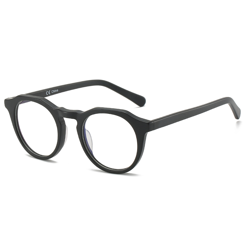 Acetate Small Round Anti Blue Light Optical Glasses Frame For Women Frame Blue Ray Blocking Gaming Computer Eyeglasses