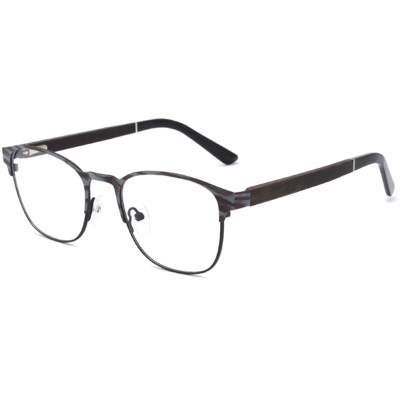 Retro Wooden Plain Glasses Frame For Men Women Myopia Prescription Optical CR-39 Clear Lens Eyeglasses Frames Eyewear