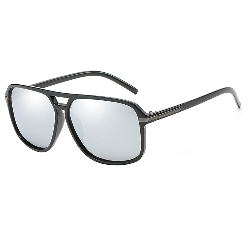 Pilot Square Sun Glasses for Men Polarized Driving Black Sunglasses  Sports Goggle UV400 Polaroid Shades Eyewear