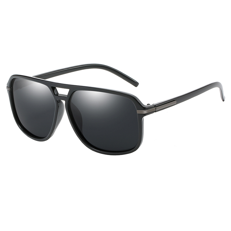 Pilot Square Sun Glasses for Men Polarized Driving Black Sunglasses  Sports Goggle UV400 Polaroid Shades Eyewear