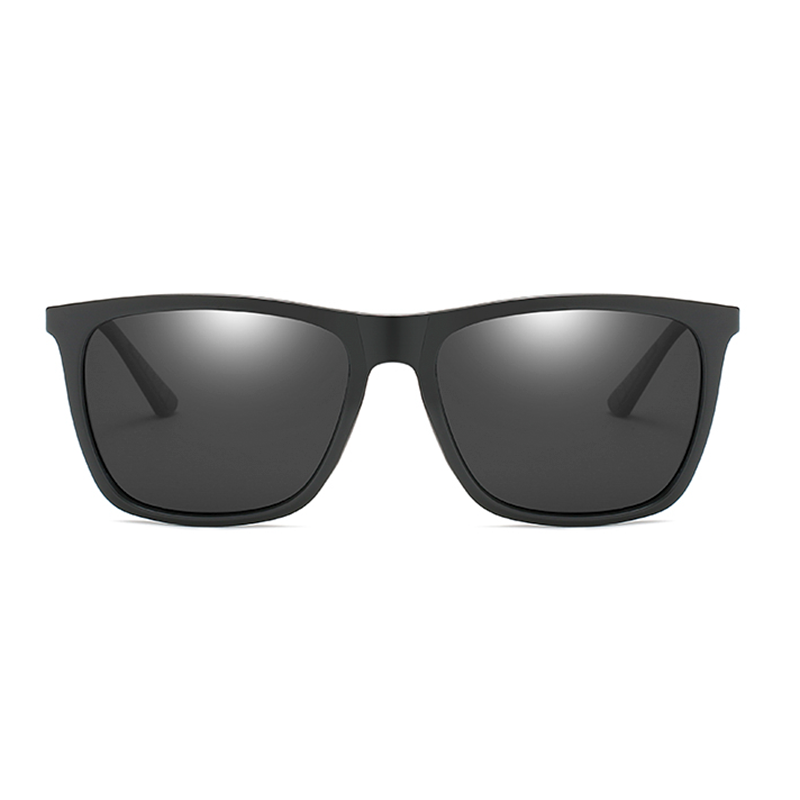 Brand Design UV400 Polarized Sunglasses for Men Driving Black Square Sun Glasses Coating Polaroid Lens Shades Oculos