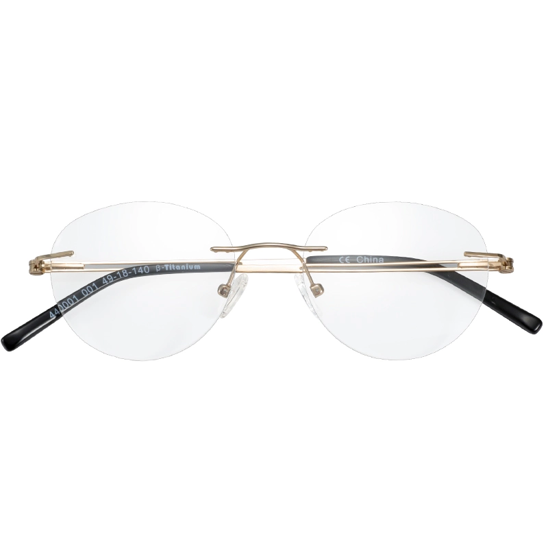 Titanium Oval Rimless Prescription Glasses Frames Women Myopia Progressive Eyeglasses Optical Photochromic Eyewear
