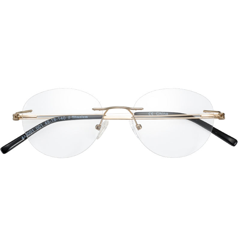 Titanium Oval Rimless Prescription Glasses Frames Women Myopia Progressive Eyeglasses Optical Photochromic Eyewear