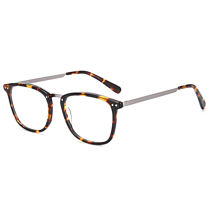 Acetate Glasses Frame Men Prescription Eyeglasses Spectacles Female Oversize Square Myopia Optical Eyewear Frames