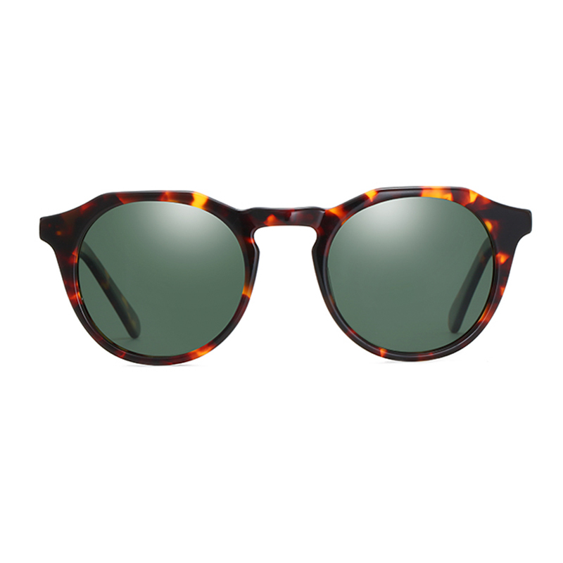 Acetate Small Round Ultralight Polarized Sunglasses For Women's Retro Anti-Glare UV400 Sun Glasses Gafas De Sol