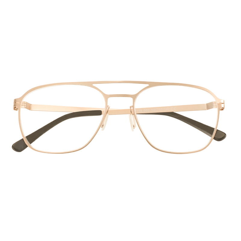 Double Bridge Titanium Glasses Frame For Retro Men Lightweight Myopia Optical Prescription Spectacle Eyeglasses