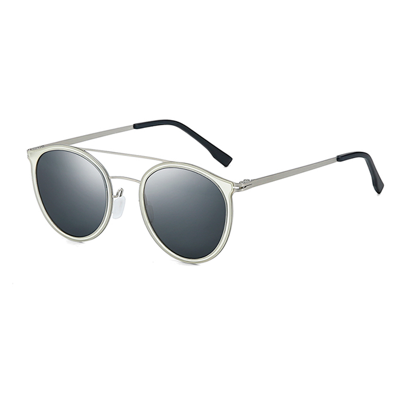 Alloy Polarized Sunglasses For Women Round Light Fashion UV400 Sun Glasses Men Brand Design Polaroid Eyewear 2020 New