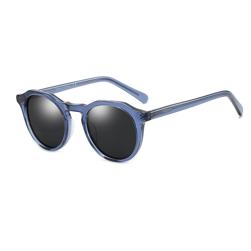Acetate Small Round Ultralight Polarized Sunglasses For Women's Retro Anti-Glare UV400 Sun Glasses Gafas De Sol