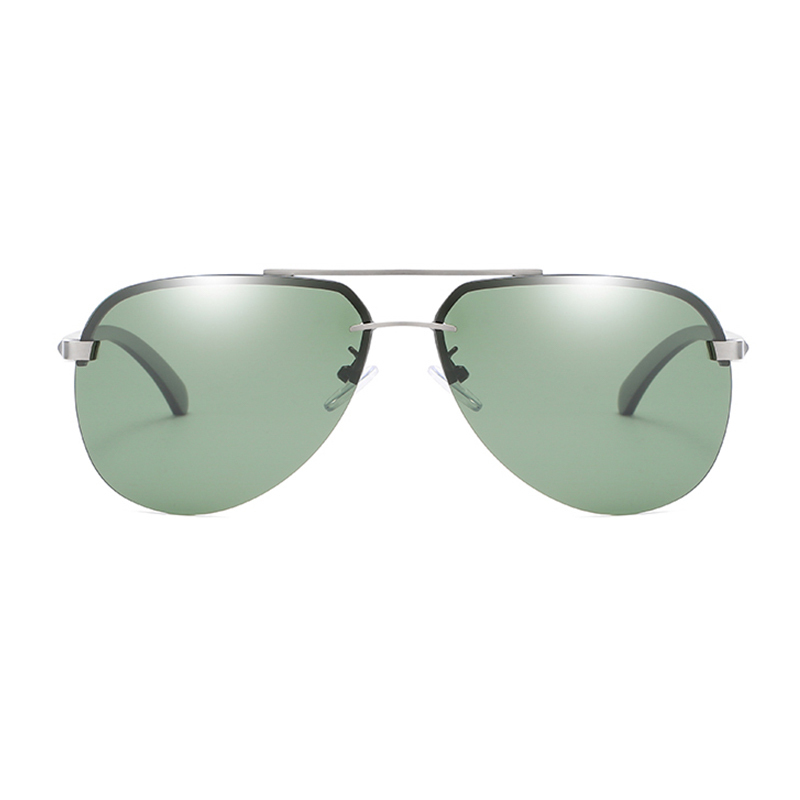 Rimless Pilot Sun Glasses for Men HD Polarized UV400 Driving Sunglasses Male Brand Designer Shades Eyewear Gafas De Sol