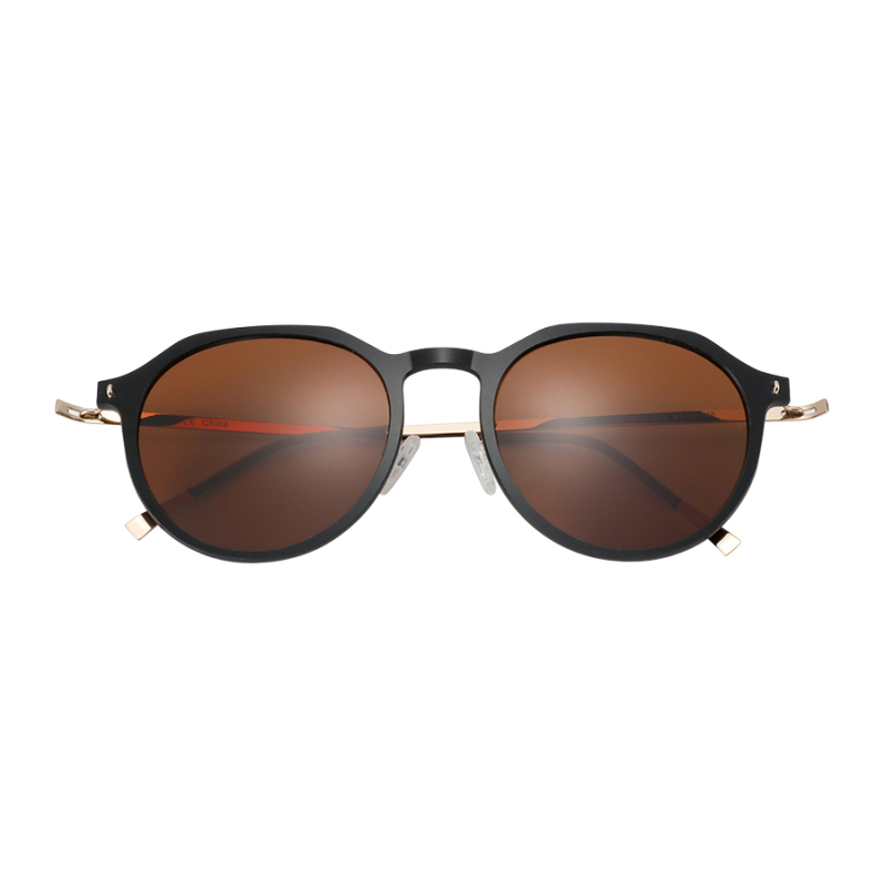 Titanium Vintage Polarized Sunglasses for Men Retro Brand Design Round UV400 Sun glasses Driving Shades Oculos De Sol