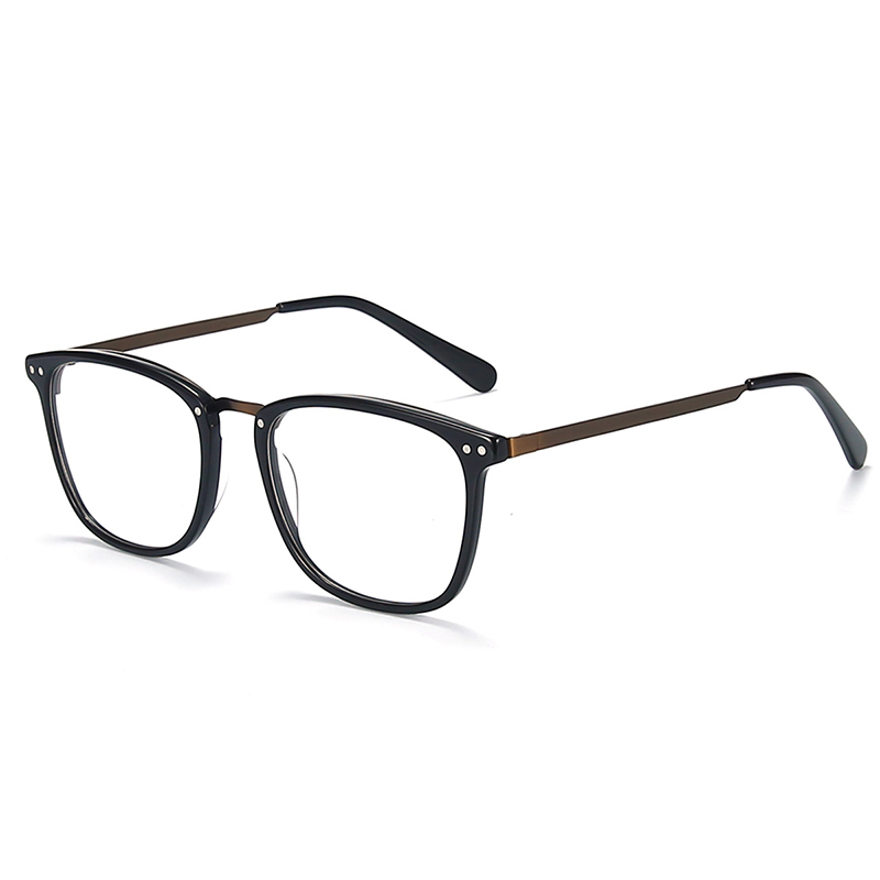 Acetate Glasses Frame Men Prescription Eyeglasses Spectacles Female Oversize Square Myopia Optical Eyewear Frames