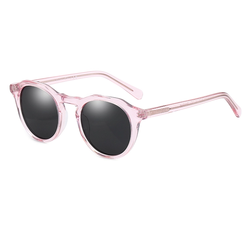 Acetate Small Round Ultralight Polarized Sunglasses For Women's Retro Anti-Glare UV400 Sun Glasses Gafas De Sol