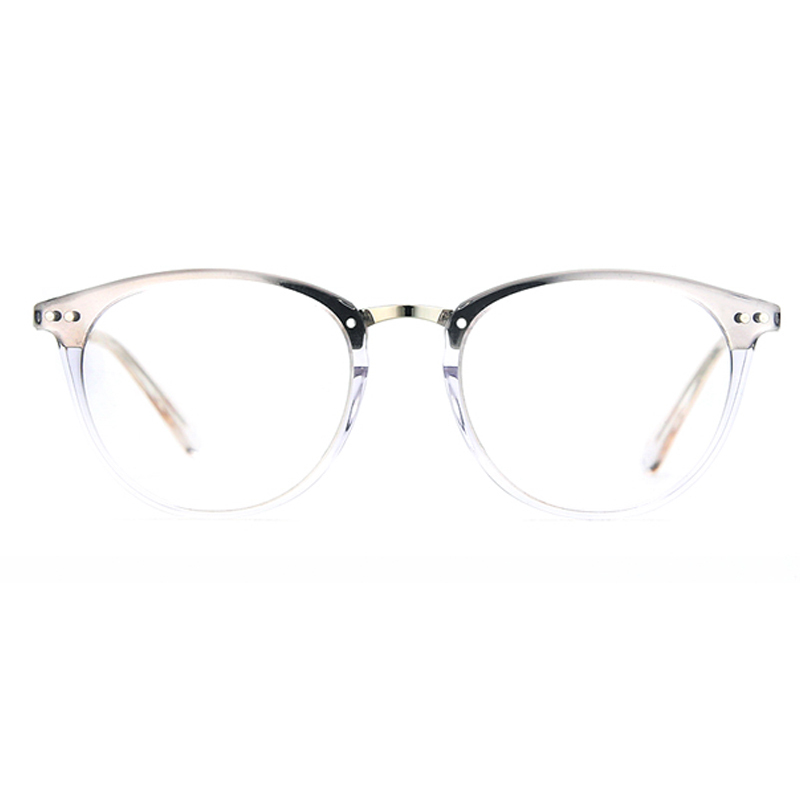 Acetate Round Glasses Frames Women Men Vintage Optical Myopia Transparent Spectacles Eyewear Prescription Eyeglasses