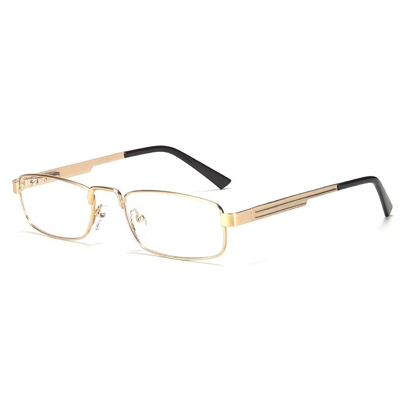 Retro Small Rectangle Glasses Men Gold Metal Frame Female Optical Myopia Eyewear Ultralight Clear Lens Eyeglasses