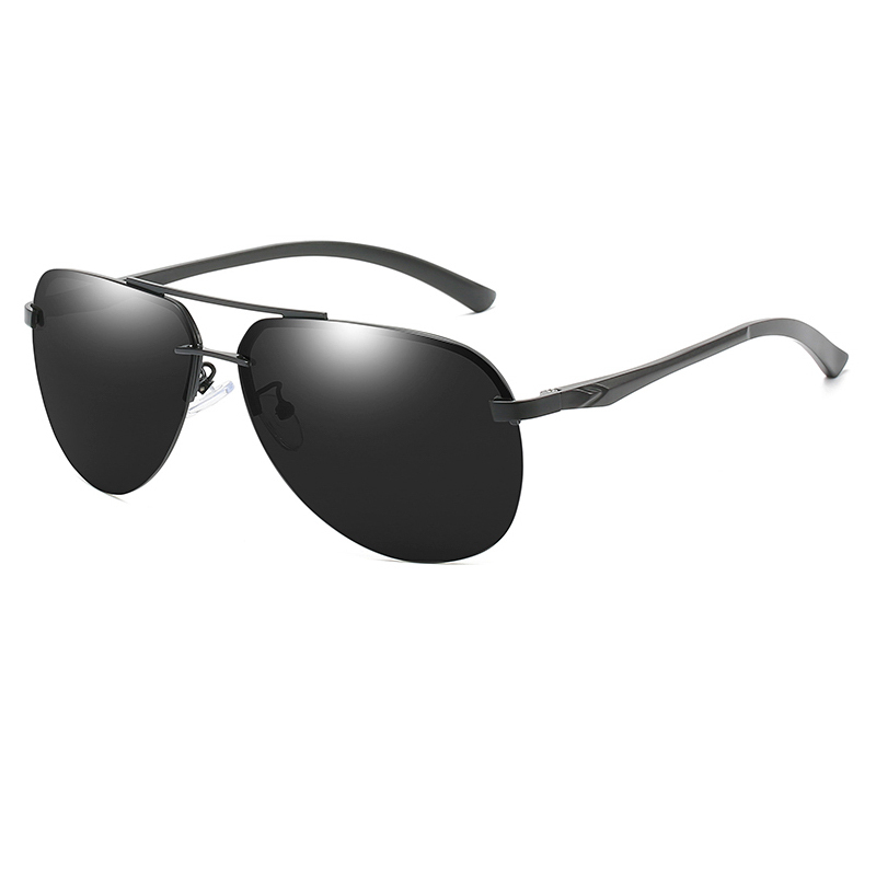 Rimless Pilot Sun Glasses for Men HD Polarized UV400 Driving Sunglasses Male Brand Designer Shades Eyewear Gafas De Sol