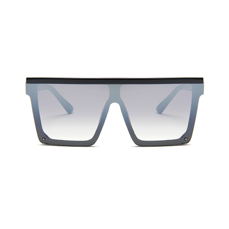 Fashion Siamese UV Sunglasses Men Women Square Big Frame Sun Glasses European American Retro Gradient Eyeglasses Gafas de sol