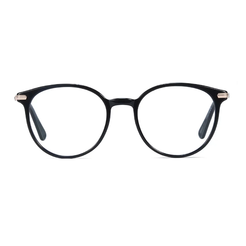 Acetate Round Glasses Frame Women Fashion Prescription Eyeglasses Vintage Transparent Optical Myopia Eye Glasses Frames