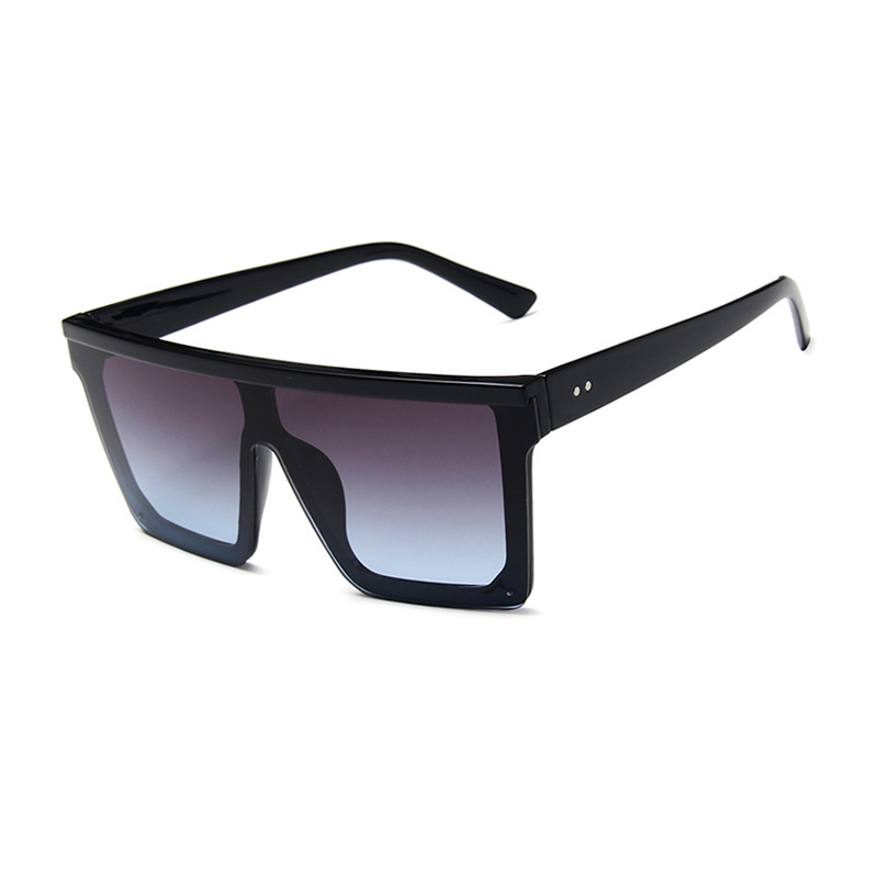 Fashion Siamese UV Sunglasses Men Women Square Big Frame Sun Glasses European American Retro Gradient Eyeglasses Gafas de sol