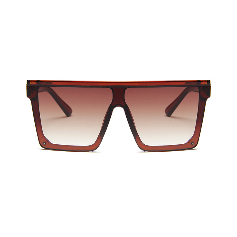 Fashion Siamese UV Sunglasses Men Women Square Big Frame Sun Glasses European American Retro Gradient Eyeglasses Gafas de sol