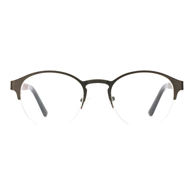 2020 Fashion Trending Oval Glasses Frame Men/Women Anti Blue Light Myopia Prescription Half Frame Optical Eyeglasses