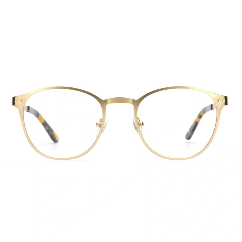 Stainless Steel Glasses Eyeglasses Frame For Women Retro Anti Blue Light Computer Glasses Fashion Designer Eyewear