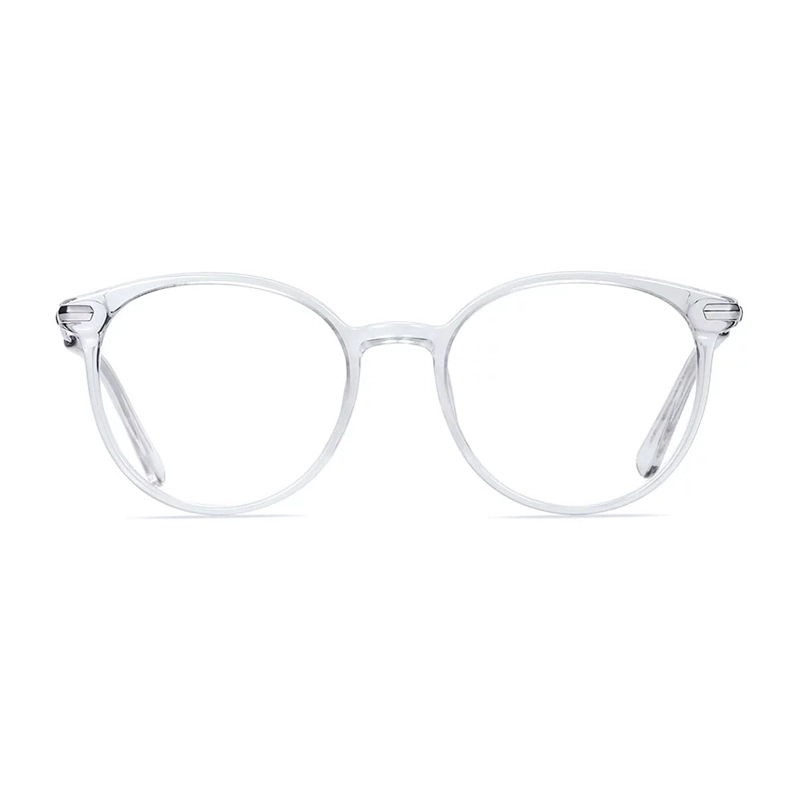 Acetate Round Glasses Frame Women Fashion Prescription Eyeglasses Vintage Transparent Optical Myopia Eye Glasses Frames