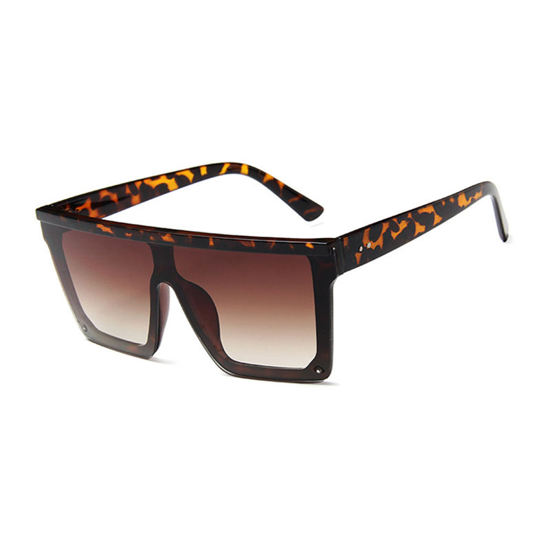 Fashion Siamese UV Sunglasses Men Women Square Big Frame Sun Glasses European American Retro Gradient Eyeglasses Gafas de sol