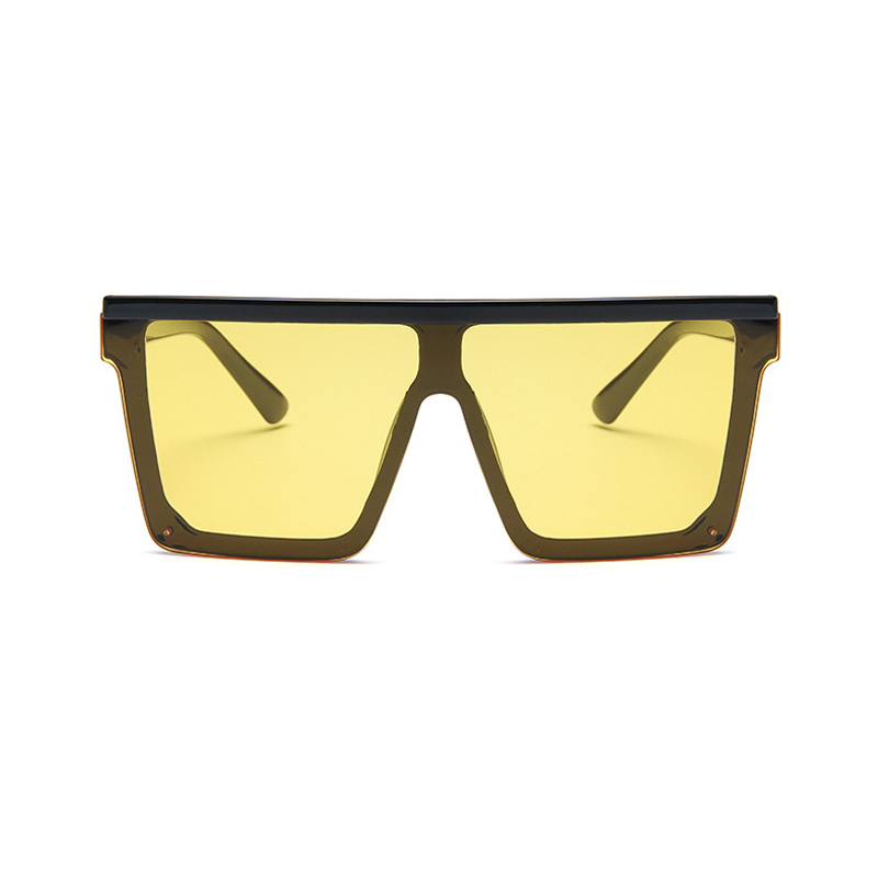 Fashion Siamese UV Sunglasses Men Women Square Big Frame Sun Glasses European American Retro Gradient Eyeglasses Gafas de sol