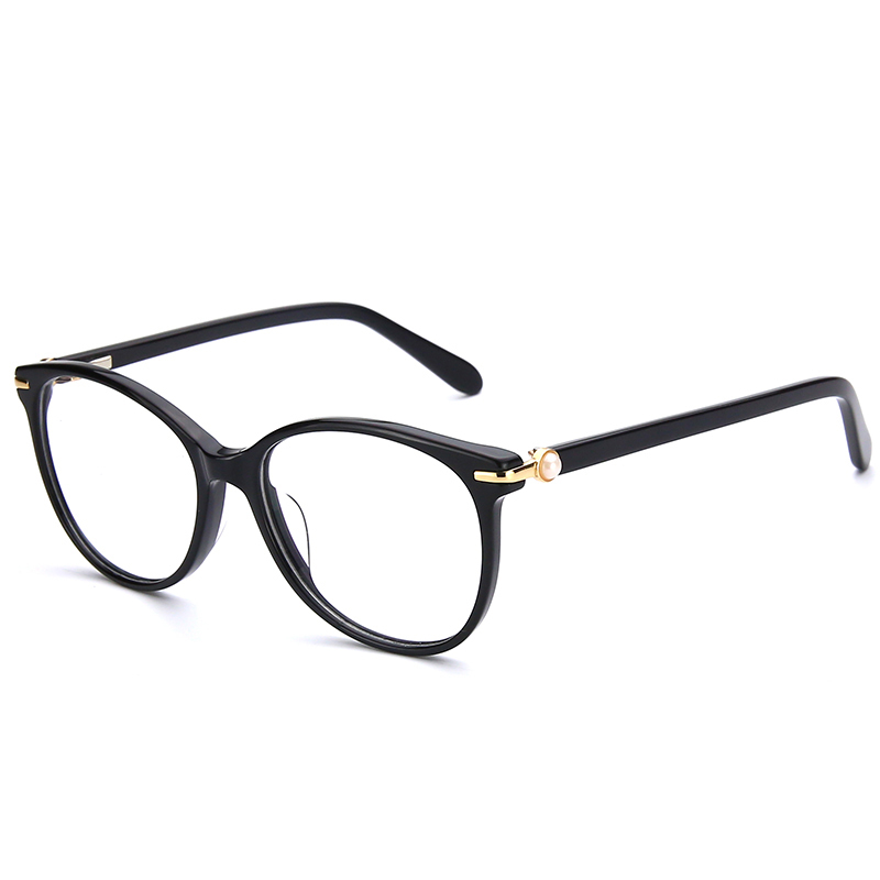 Retro Acetate Prescription Glasses Customize Optical Eyeglasses Fashion Spectacles For Women Myopia Clear Resin Lenses