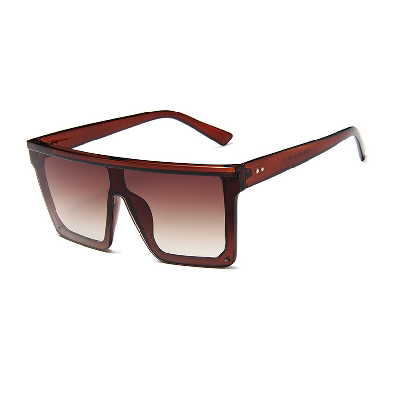 Fashion Siamese UV Sunglasses Men Women Square Big Frame Sun Glasses European American Retro Gradient Eyeglasses Gafas de sol