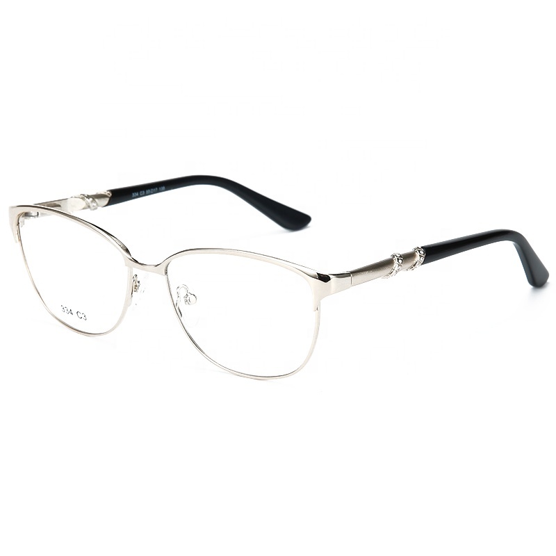 Alloy Cat Eye Glasses Frames Ultra-light Full Frame Brand Designer Optical Myopia Eyewear Prescription Eyeglasses