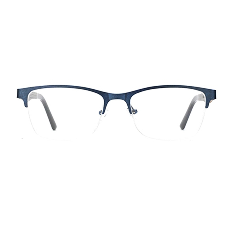 Alloy Glasses Frame Men Ultralight Half Square Myopia Prescription Lens 2020 Hot Optical Frames Screwless Eyewear