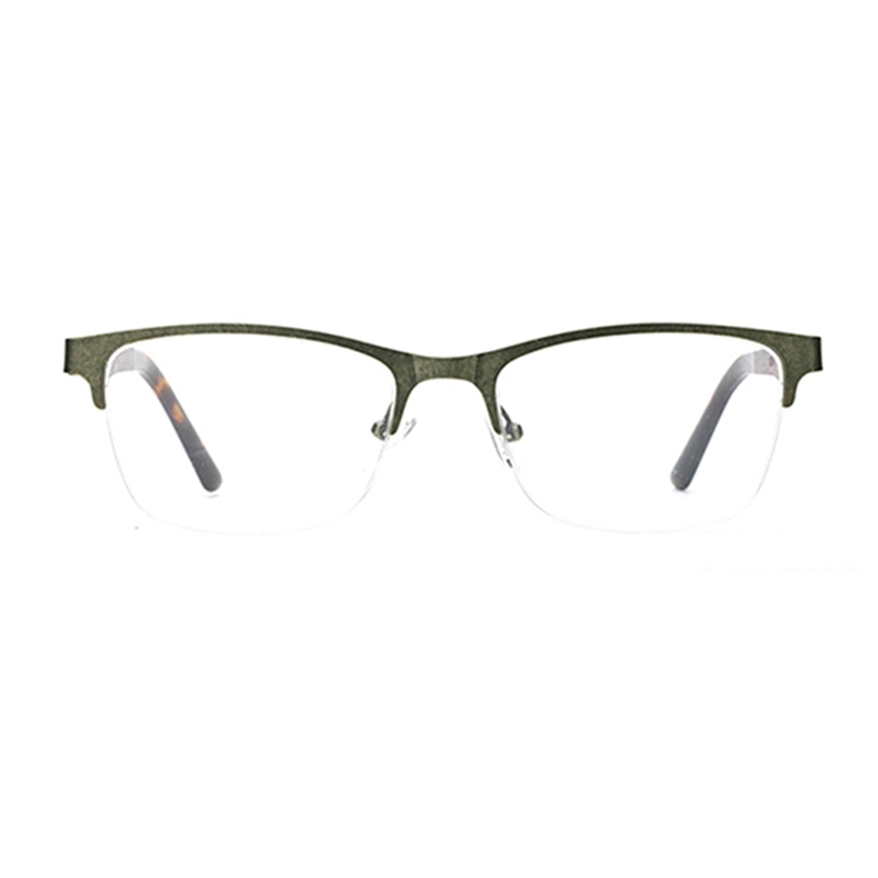 Alloy Glasses Frame Men Ultralight Half Square Myopia Prescription Lens 2020 Hot Optical Frames Screwless Eyewear