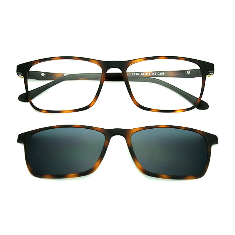 2 In 1 Polarized Optical Magnetic Sunglasses for Men Magnet Clip on Eyewear Polaroid Prescription Sunglasses Frames